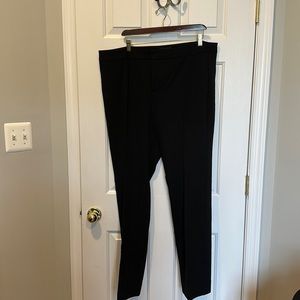 NYDJ flat front black Trousers with lift tuck size 18 work career pant pants